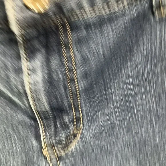 Baccini Capri Crop Pants‎ Jeans Rhinestone Buttons 16 P Stretch Dark Wash Womans - Picture 8 of 9